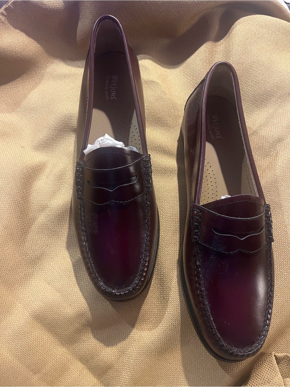 Women’s Burgundy Penny Loafers